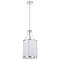 Nuvo Easton 1-Light Pendant - Polished Nickel Finish - White Linen Shade 60/7971 - alternate 1